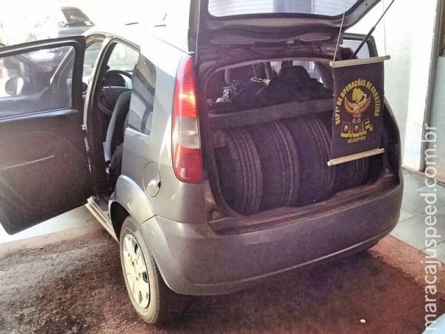 DOF captura foragido em Maracaju e apreende carga de pneus avaliada mais de 17 mil reais em Ponta Porã