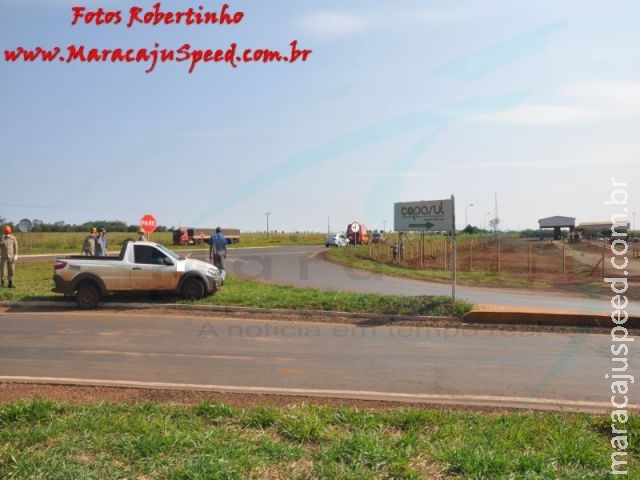Maracaju: Colisão entre veículos na BR-267 próximo à entrada do minianel rodoviário Maracaju: Colisão entre veículos na BR-267 próximo à entrada do minianel rodoviário