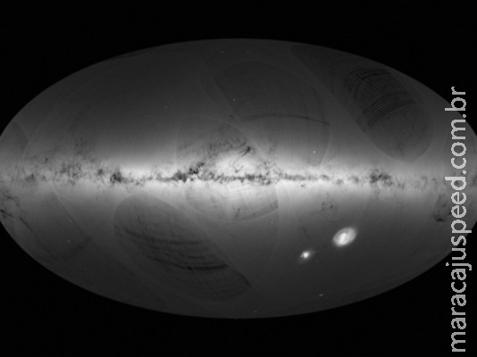 Agência divulga mapa da Via Láctea com detalhes de mais de 1 bilhão de estrelas