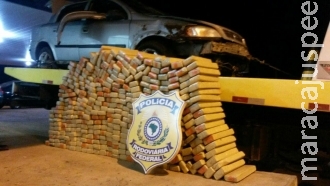Traficante capota com 265 quilos de droga que seguia para Bahia