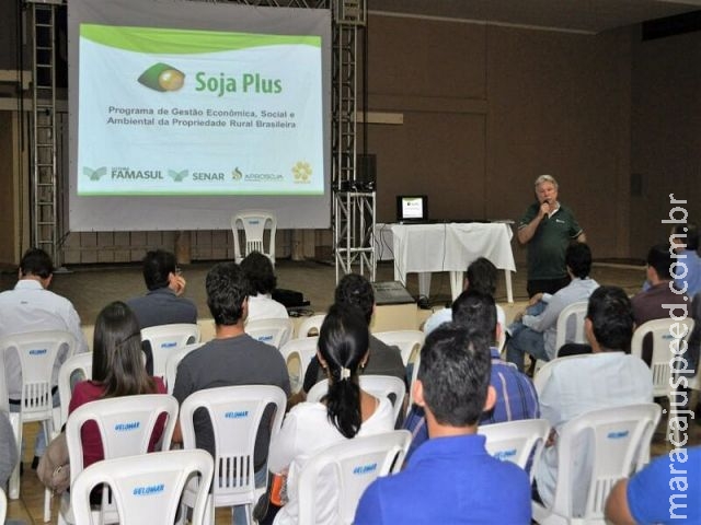 Conhecimentos técnicos para gestão de propriedades, foi tema da palestra do Programa Soja Plus para os produtores de Maracaju Conhecimentos técnicos para gestão de propriedades, foi tema da palestra do Programa Soja Plus para os produtores de Maracaju