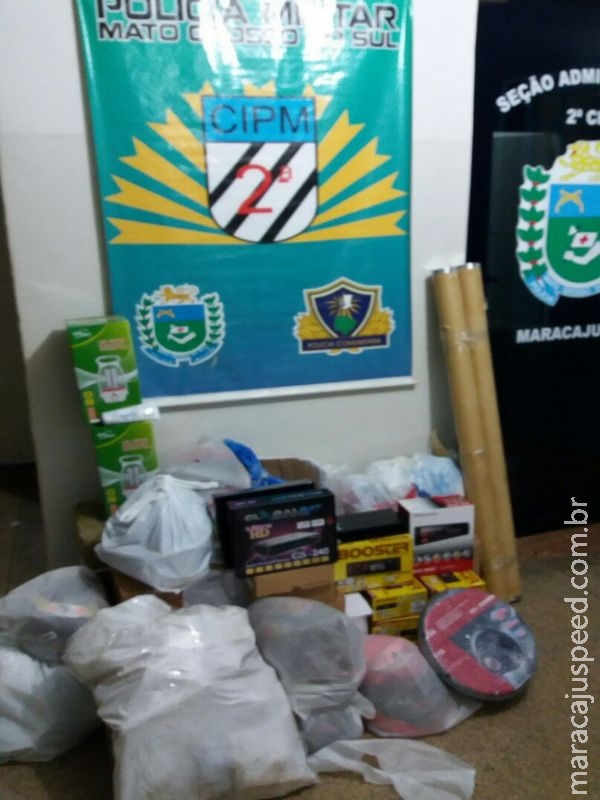 Maracaju: Polícia Militar apreende mercadorias oriundas do descaminho Maracaju: Polícia Militar apreende mercadorias oriundas do descaminho