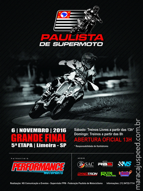 Final do Campeonato Paulista de Supermoto será em Limeira Final do Campeonato Paulista de Supermoto será em Limeira