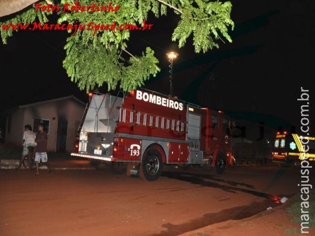 Residência é incendiada intencionalmente por duas vezes em menos de sete meses em Maracaju