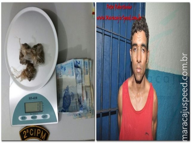 Maracaju: Homem é preso em flagrante pela Polícia Militar por tráfico de drogas Maracaju: Homem é preso em flagrante pela Polícia Militar por tráfico de drogas