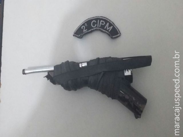 Maracaju: PM apreende adolescentes com arma de fogo de fabricação caseira Maracaju: PM apreende adolescentes com arma de fogo de fabricação caseira