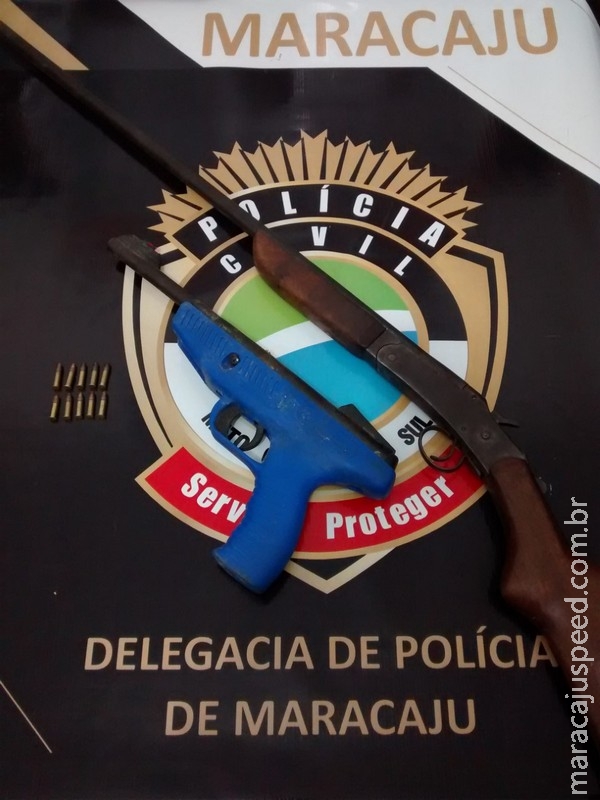 Maracaju: Polícia Civil apreende armas de fogo em fazenda e homem é preso em flagrante Maracaju: Polícia Civil apreende armas de fogo em fazenda e homem é preso em flagrante