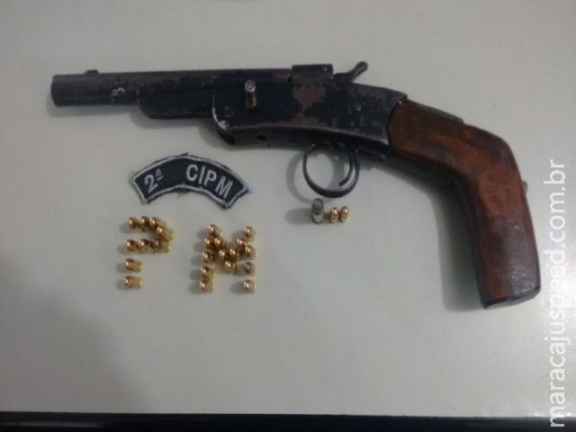 Maracaju: PM prende homem por posse irregular de arma de fogo Maracaju: PM prende homem por posse irregular de arma de fogo