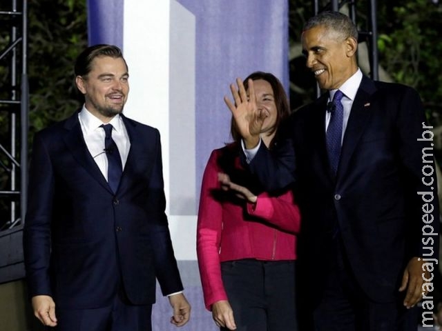 DiCaprio e Obama pedem mobilização sobre mudança climática DiCaprio e Obama pedem mobilização sobre mudança climática