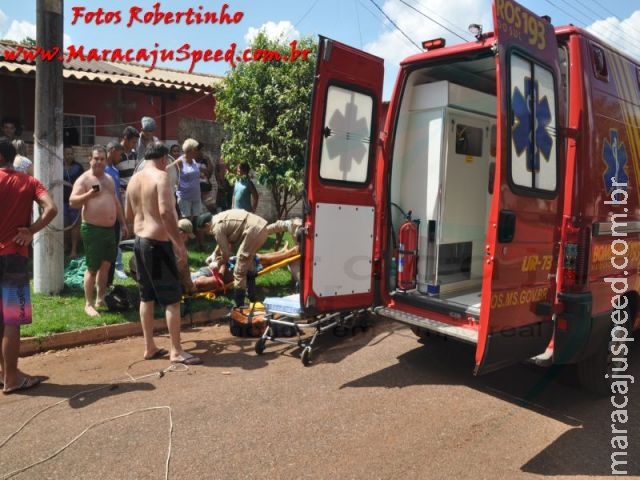 Maracaju: Bombeiros atendem ocorrência de colisão entre motocicletas na Vila Juquita