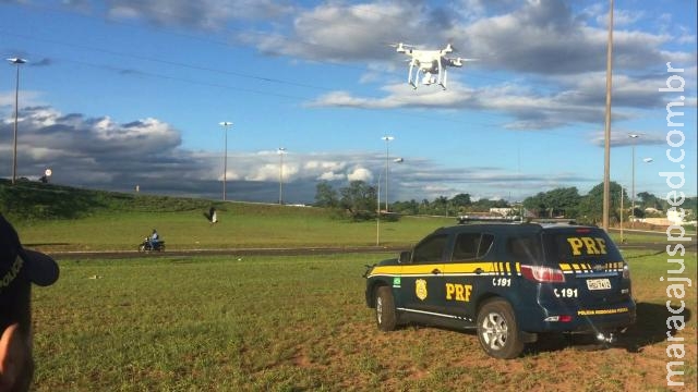 PRF vai usar drone nas rodovias federais de MS PRF vai usar drone nas rodovias federais de MS
