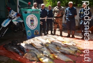 Dois são presos com 191 quilos de pescado durante a Piracema Dois são presos com 191 quilos de pescado durante a Piracema