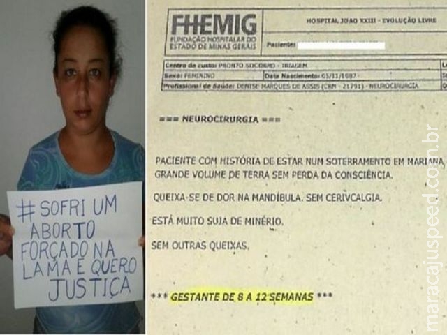 A mãe que sofreu aborto na lama e luta para incluir feto entre vítimas de Mariana A mãe que sofreu aborto na lama e luta para incluir feto entre vítimas de Mariana