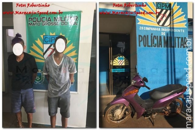 Maracaju: PM recupera motocicleta furtada e apreende adolescentes autores