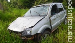 Jovem embriagado e sem habilitação perde o controle da direção e sai da estrada