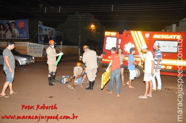 Maracaju: Colisão na Rua 11 de Junho deixa condutor de motocicleta com perna fraturada Maracaju: Colisão na Rua 11 de Junho deixa condutor de motocicleta com perna fraturada