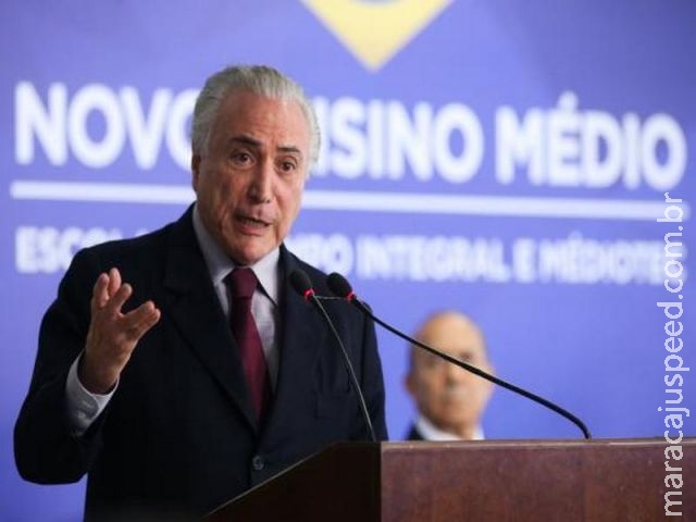 Temer defende reforma do ensino médio por meio de medida provisória Temer defende reforma do ensino médio por meio de medida provisória