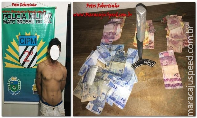 Maracaju: PM atende ocorrência de Roubo a conveniência “Gela Goela” e prende autor em flagrante e recupera dinheiro em ação rápida Maracaju: PM atende ocorrência de Roubo a conveniência “Gela Goela” e prende autor em flagrante e recupera dinheiro em ação rápida
