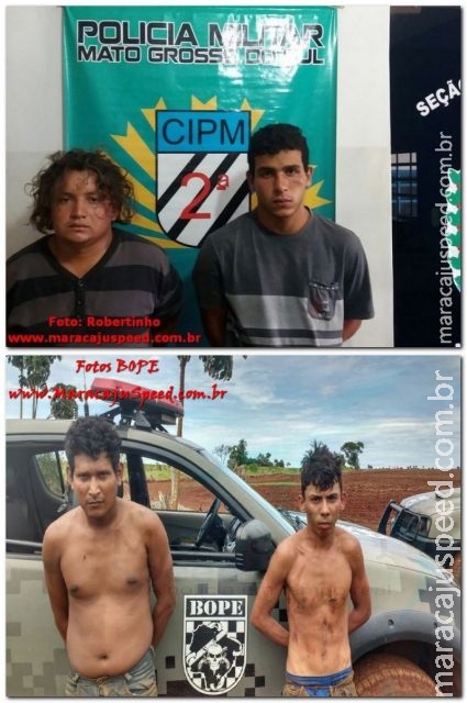 Maracaju: BOPE de Campo Grande localiza outros dois autores de furto de motocicleta ocorrido na cidade de Rio Brilhante