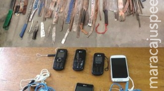Polícia apreende 44 armas com internos do presídio