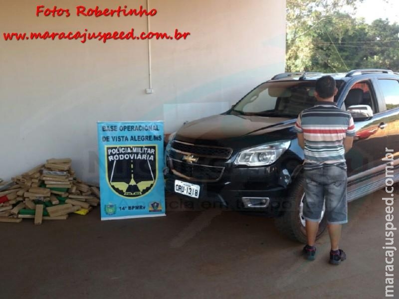 Maracaju: PRE BOP Vista Alegre apreende 185 quilos de maconha e 20 gramas de haxixe em veículo na MS-164