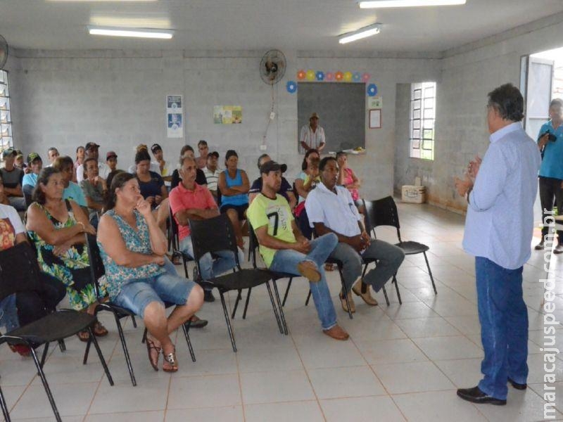 Maracaju: Prefeito participa de reunião no assentamento Santa Guilhermina