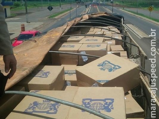 Polícia apreende em MS 20 mil pacotes de cigarros contrabandeados