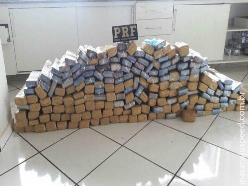 PRF apreende 189 quilos de maconha de traficante de Dourados