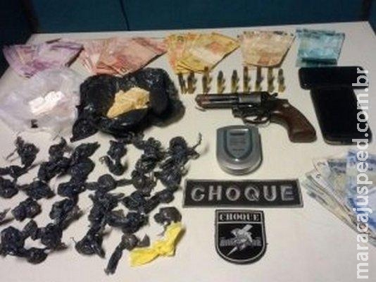 Choque prende traficante a domicílio que faturava até R$ 40 mil por mês