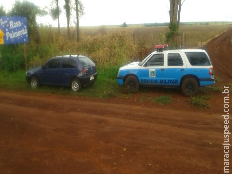 Maracaju: Bandidos furtam veículo na Vila Prateada, mas PM recupera o mesmo em estrada vicinal
