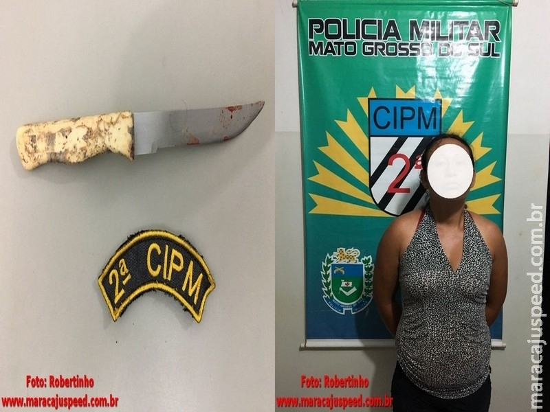 Maracaju: Filha esfaqueia pai de 79 anos e é presa pela PM enquanto tentava invadir casa de vizinho Maracaju: Filha esfaqueia pai de 79 anos e é presa pela PM enquanto tentava invadir casa de vizinho