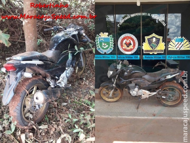 Maracaju: PM recupera motocicleta com ocorrência de roubo ocorrido na capital Campo Grande