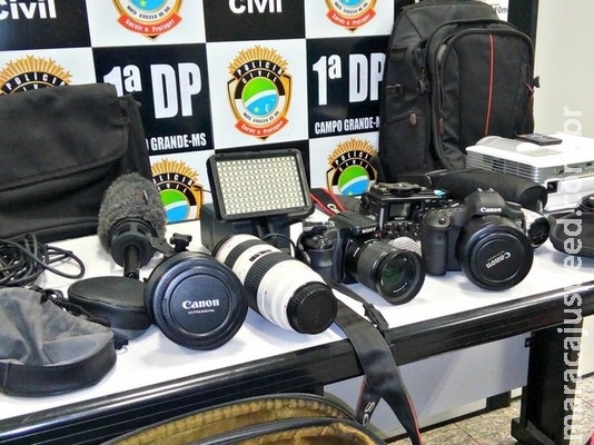 Polícia Civil recupera R$ 55 mil em equipamentos fotográficos em MS