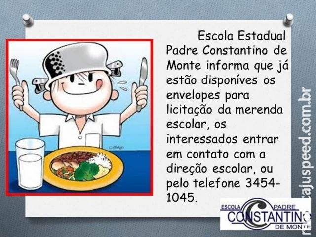 Aviso de Licitação Escola Estadual Padre Constantino de Monte - Maracaju Aviso de Licitação Escola Estadual Padre Constantino de Monte - Maracaju
