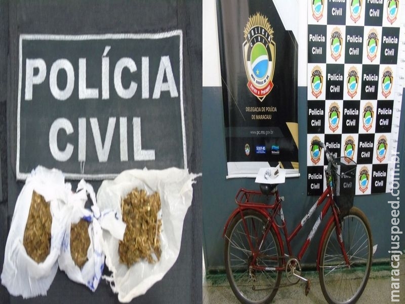 Maracaju: Polícia Civil recupera bicicleta furtada, trocada por droga em “boca de fumo” e prende traficante