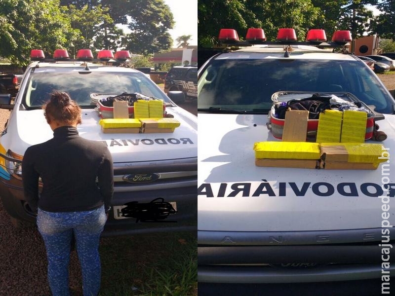 PRE BOP Ponta Porã apreende mala com maconha e proprietária era adolescente