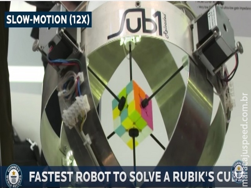  Robô resolve cubo mágico em 0,637 segundo e bate recorde mundial