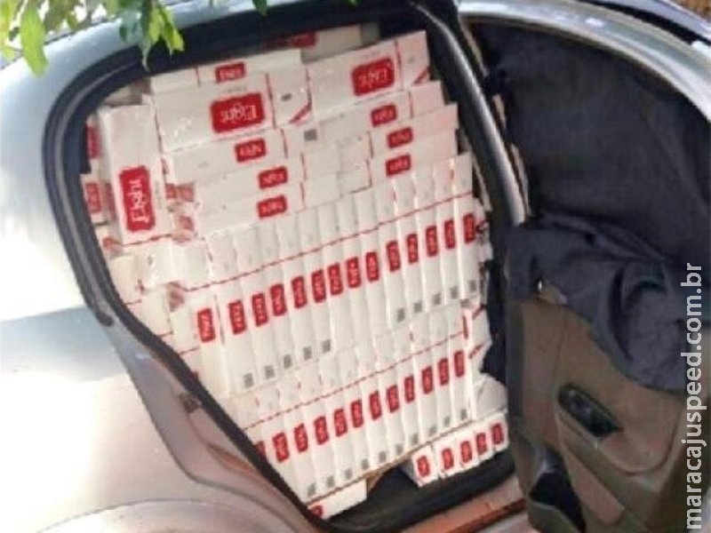 Carga de cigarros do Paraguai e avaliada em R$ 65 mil é apreendida pela polícia
