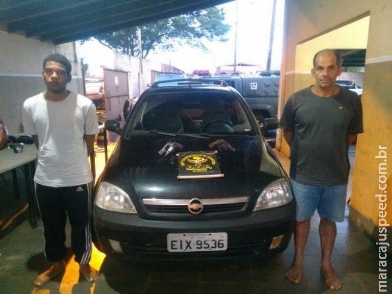 Dupla é presa ao ser flagrada com armas que seriam vendidas em SP