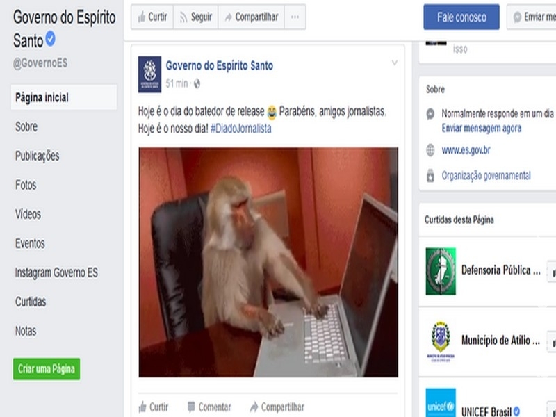 Governo demite assessoras após críticas a mensagem do Dia do Jornalista