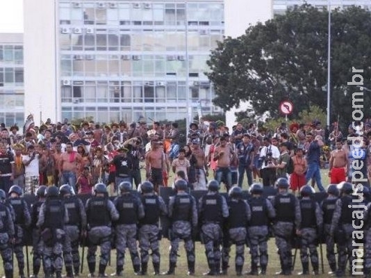 Índios do MS participaram de protesto que terminou em confusão no DF