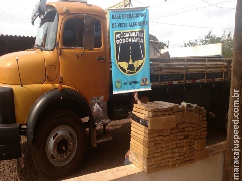 Maracaju: BOP PRE Vista Alegre apreende quase 200 kg de maconha em caminhão com mocó e prende condutor em flagrante por tráfico