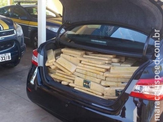 Meia tonelada de maconha que seria entregue em SP é apreendida pela PRF