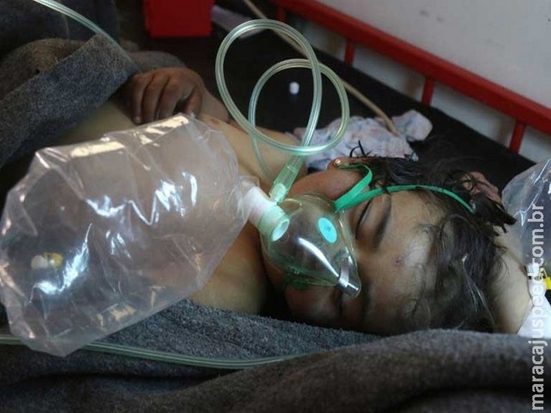 Suposto ataque com arma química deixou mais de 50 mortos na Síria, diz ONG Suposto ataque com arma química deixou mais de 50 mortos na Síria, diz ONG