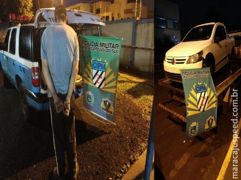 Maracaju: PM recupera veículo tomado em assalto na capital Campo Grande e recaptura indivíduo foragido da justiça Maracaju: PM recupera veículo tomado em assalto na capital Campo Grande e recaptura indivíduo foragido da justiça