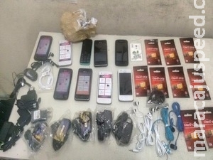 PM intercepta celulares na penitenciária de Dourados