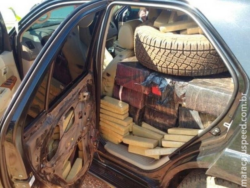 PM persegue e apreende camionete carregada com uma tonelada de maconha