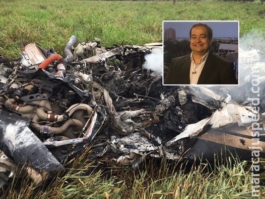 Queda de avião mata empresário e piloto em MS, corpos foram transladados para SP Queda de avião mata empresário e piloto em MS, corpos foram transladados para SP