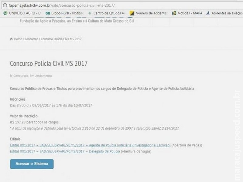 Após cair por pico de acessos, site para inscrição em concurso volta ao ar Após cair por pico de acessos, site para inscrição em concurso volta ao ar