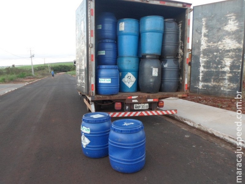 Empresa leva multa de R$ 100 mil por transporte ilegal de produtos químicos